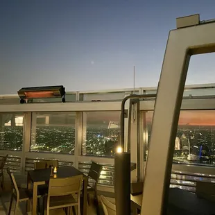 Views. It's all outdoors &amp; open roof