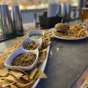 Nachos and Burger