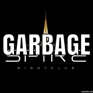 the logo for garbage strike night club