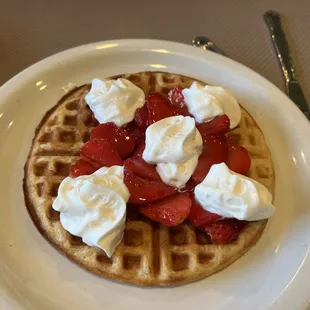 Strawberry waffle