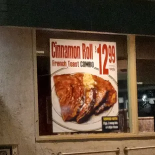 Odd this is a first for me 1st time I see this a cinnamon roll French toast ?