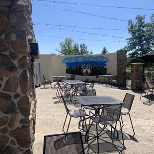 Outdoor seating set up