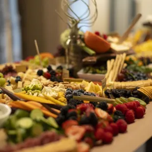 a variety of appetizers