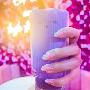 Ube latte