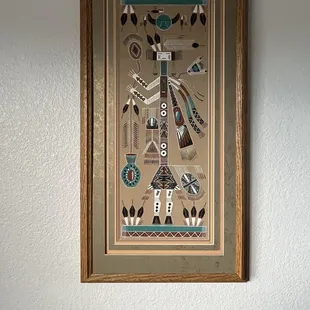 My newest addition to my collection, Authentic Navajo Sand painting by Herbert Ben Sr.