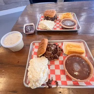 Brisket Burnt Ends Sandwich