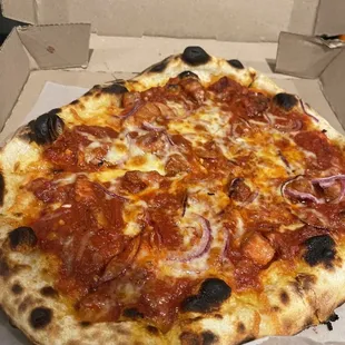 Hot belly pizza, 12 inch round