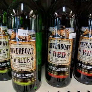 Regional wine.   This is what steamboat captains drink... after hours I hope.