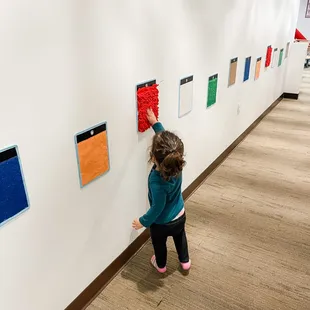 Sensory Wall! So amazing.