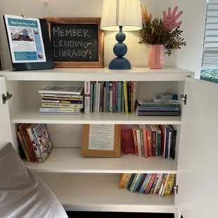 SPL offers a lending library of parenting books to members!