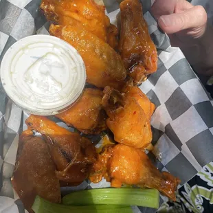 Chicken wings a sweet and spicy