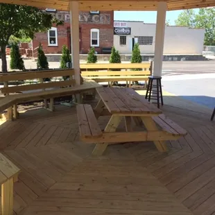 Gazebo and soon a gas fire pit