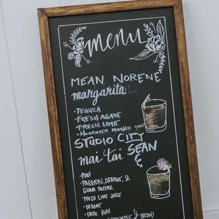 Bride and Groom custom drinks