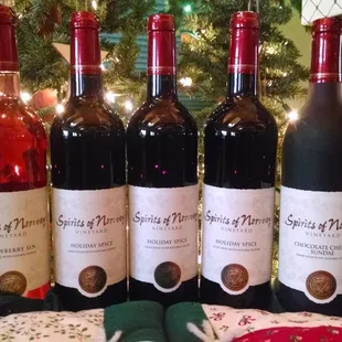 a selection of wines