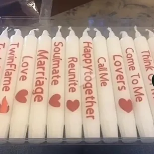 Love candles