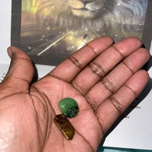 Tigers Eye and Ruby Zoisite Stones