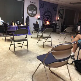 Socially distanced reiki class!