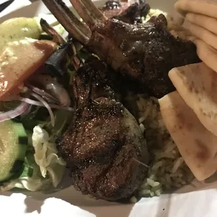 Tender baby lamb chops