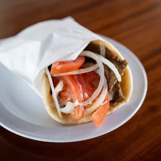 Lamb-Beef Gyro Sandwich