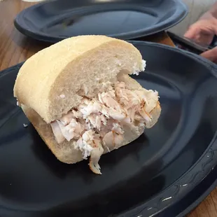Turkey sandwich the kids got - excellent meat and they ate it all!