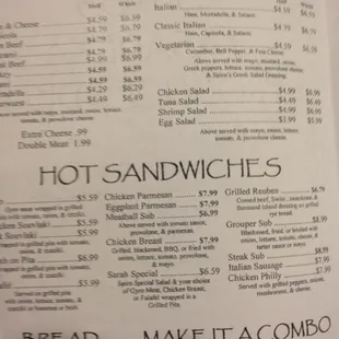 Menu page 2
