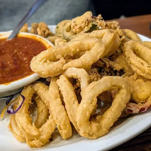 Calamari appetizer