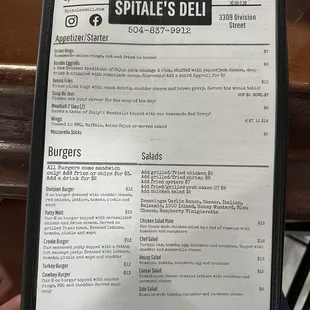 Menu as of 1-15-25