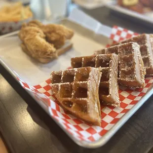 Chicken and waffles