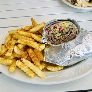 Combo Meal - Beef &quot;The Rocket&quot; (Wrap)