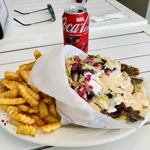 Combo Meal - Beef Dner Kebab