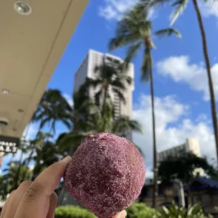 Ube mochi malasada