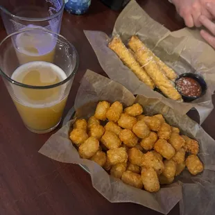 Tots and Mozzarella Sticks