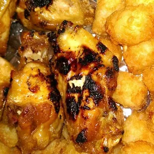 Grill mark on the tropical heat wings.