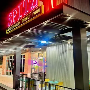 Front of store