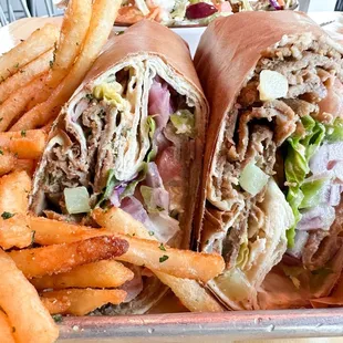 Doner Street Cart Doner Wrap Combo Meal