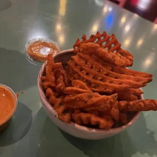 Sweet potato waffle fries