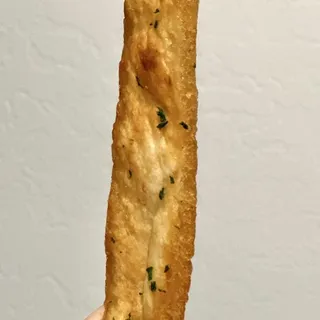 Fried Pita Strips with Hummus