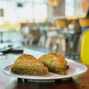 a plate of food on a table