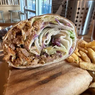 Zesty Feta Doner Wrap Combo Meal