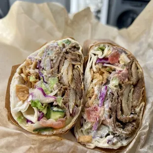 Street Cart Doner Wrap - Overall not amazing but pretty good. Meat could&apos;ve been better (and more) but fresh and otherwise good size.
