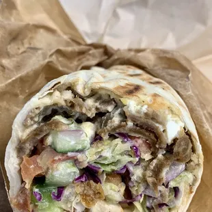 Mediterranean Doner Wrap (Beef &amp; Lamb)