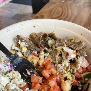 I got half way through this dish then felt bad. My bad (I suppose) for trusting them. This meat is very old...