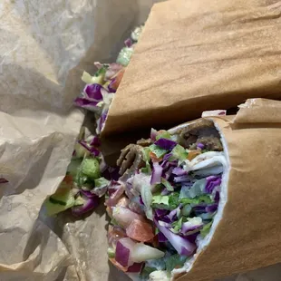 doner Street Cart Doner Wrap- still delicious! (delivery)