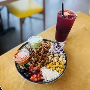 Gluten free Remix Bowl + sangria