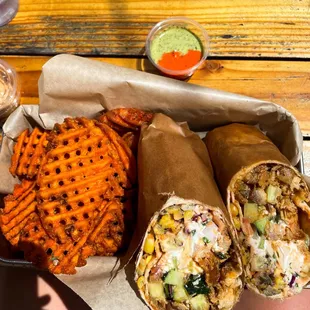 Sweet Potato Fries Berliner Doner Wrap