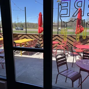 Outdoor patio seating