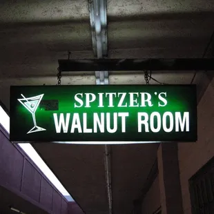 Sign outdoors (between the bldgs - not the dumpster entrance)