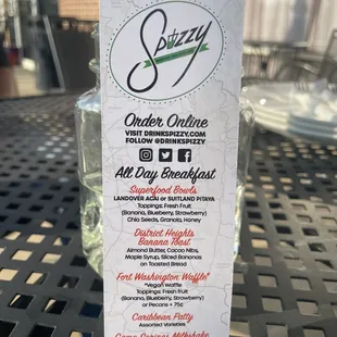 All Day Breakfast menu