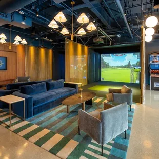 Golf simulators and pop-a-shot