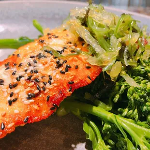 The salmon! They made a keto version for me!